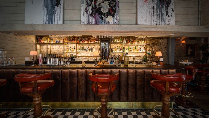 The Black Cat cocktail bar at award-winning restaurant El Gato Negro