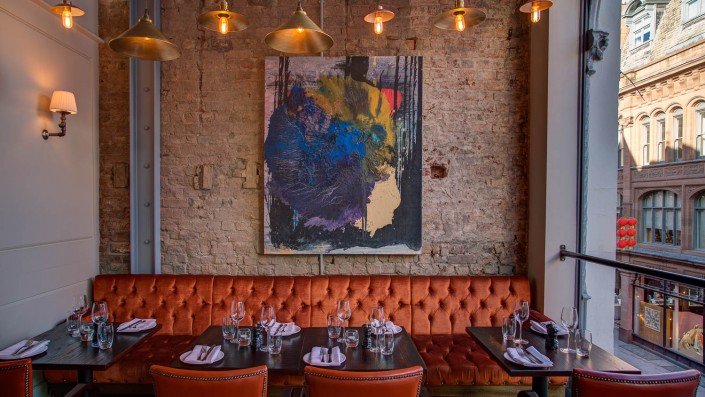 Interior of award-winning restaurant El Gato Negro