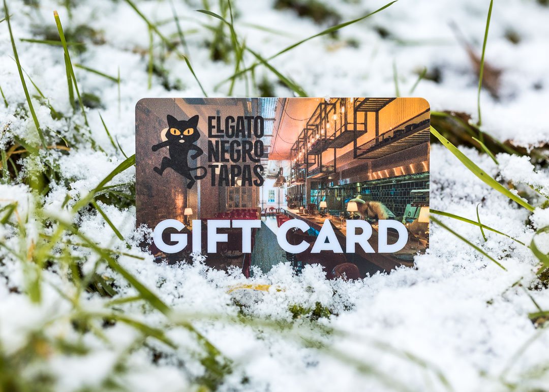 Gift card in snow